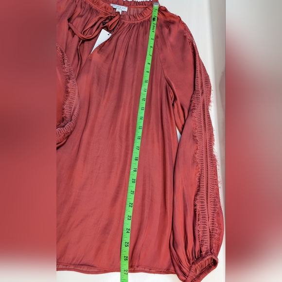 Current Air Blouse NWT Peasant S Size Large - Picture 11 of 12